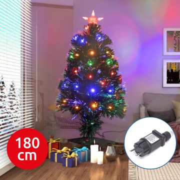 Aigostar - LED Udendørs Juletræ LED/6W/230V 180 cm IP44 flerfarvet