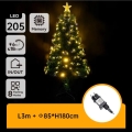 Aigostar - LED udendørs juletræ LED/6W/230V 180 cm IP44 varmhvid