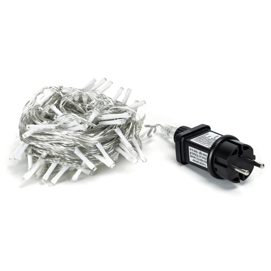 Aigostar - LED udendørs lyskæde, 100 LED, 8 funktioner, 13 m, IP44, kold hvid