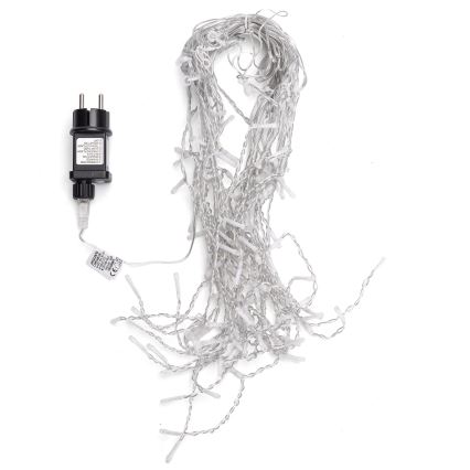 Aigostar - LED udendørs lyskæde 100 x LED / 8 funktioner 5 x 0,4 m IP44 varm hvid