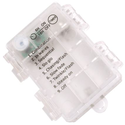 Aigostar - LED udendørs lyskæde 100xLED/8 funktioner 3xAA 10,3 m IP44 varm hvid