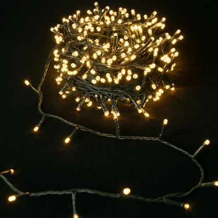 Aigostar - LED udendørs lyskæde 100xLED/8 funktioner 3xAA 5,3 m IP44 varm hvid