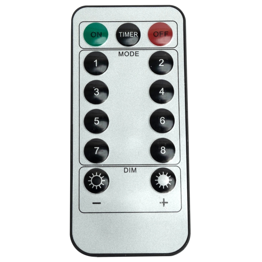 Aigostar - LED udendørs julelyskæde 120xLED/6W/230V/8 funktioner 3x0,6m IP44 kold hvid + fjernbetjening