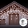 Aigostar - LED udendørs lyskæde, 200 LED/8 funktioner, 3xAA, 13 x 0,6 m, IP44, kold hvid