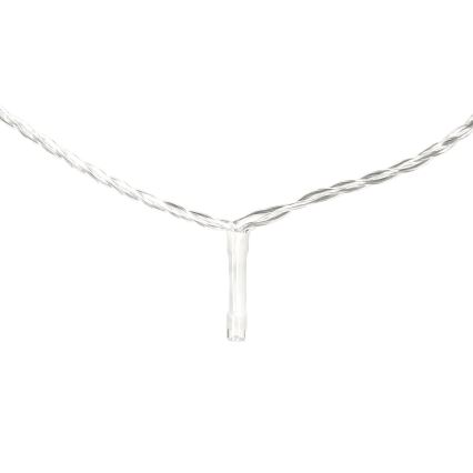 Aigostar - LED udendørs lyskæde 50xLED/8 funktioner 8m IP44 kold hvid