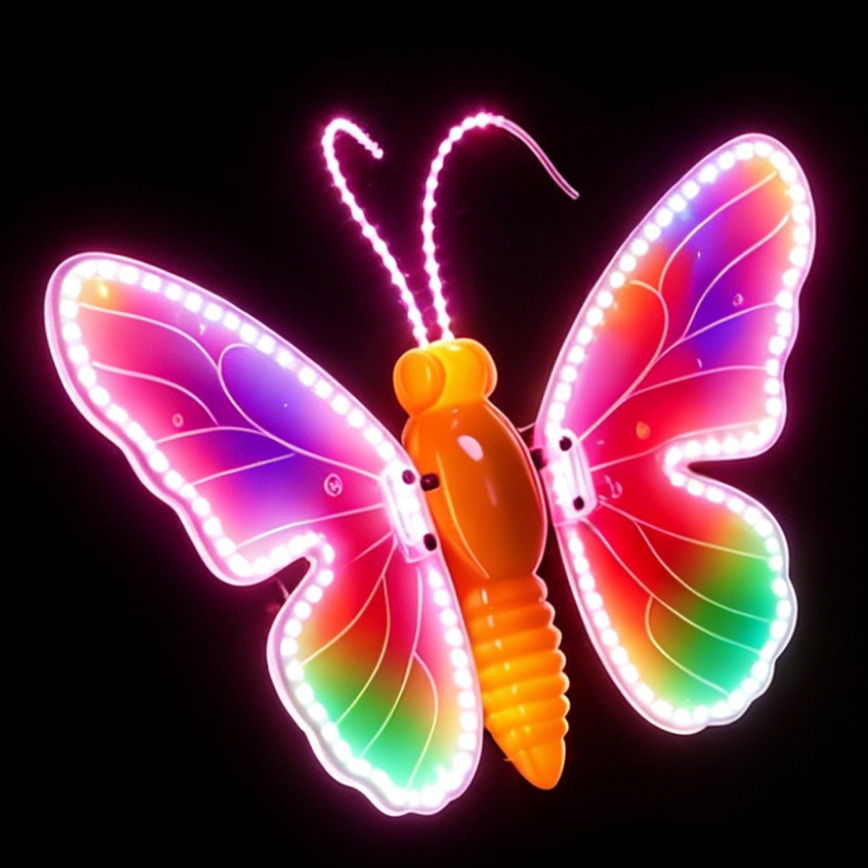 Aigostar - LED Udendørsdekoration 162xLED 42 cm IP44 sommerfugl/multifarvet
