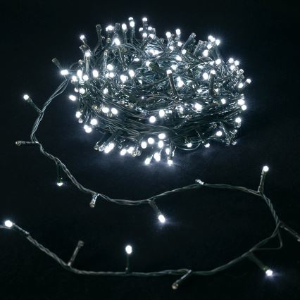 Aigostar - LED udendørs julelyskæde 100xLED/8 funktioner 3xAA 5,3 m IP44 kold hvid