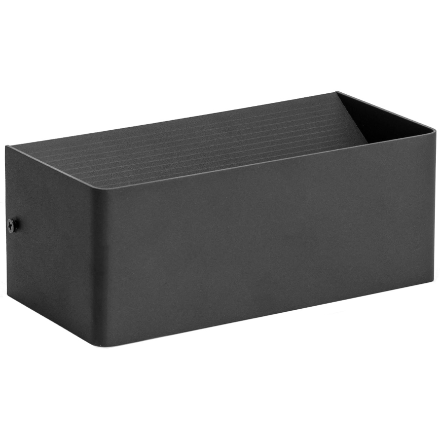 Aigostar - LED væglampe LED/12,5W/230V 20x10 cm sort