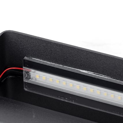 Aigostar - LED væglampe LED/12,5W/230V 20x10 cm sort