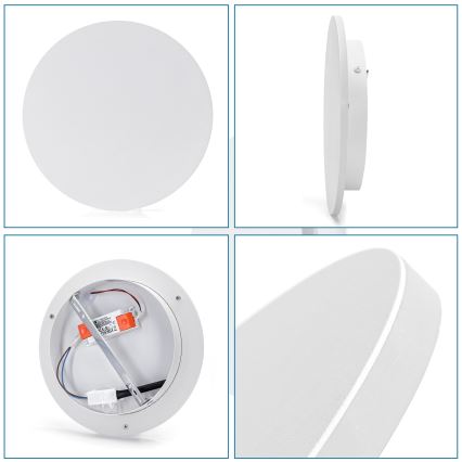 Aigostar - LED væglampe LED/12W/230V 3000K 25 cm hvid