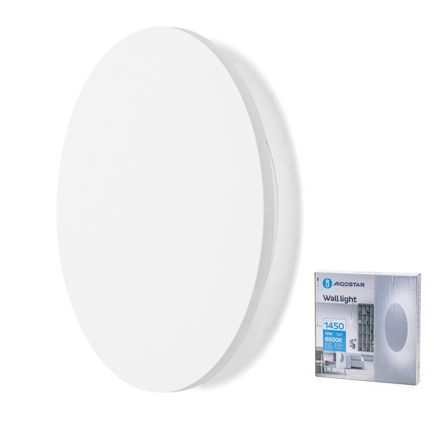 Aigostar - LED væglampe LED/12W/230V 6500K 25 cm hvid