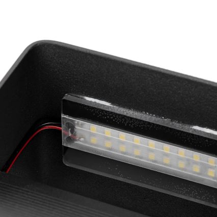 Aigostar - LED væglampe LED/5,5W/230V 10x10 cm sort