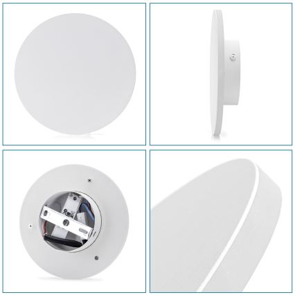 Aigostar - LED væglampe LED/6,5W/230V 3000K 18 cm hvid