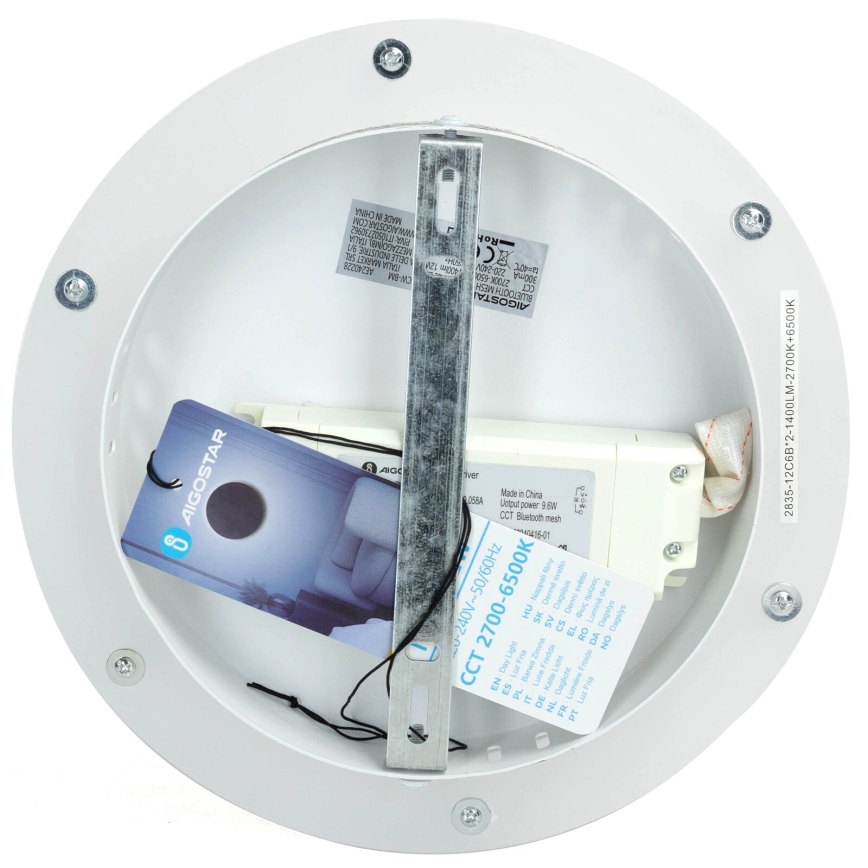 Aigostar - LED vægspot dæmpbar MESH Smart LED/12W/230V 2700-6500K hvid