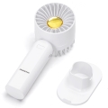 Aigostar - Lommeventilator genopladelig 4W/5V 500mAh USB hvid