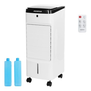 Aigostar - Luftkøler 60W/230V hvid + fjernbetjening