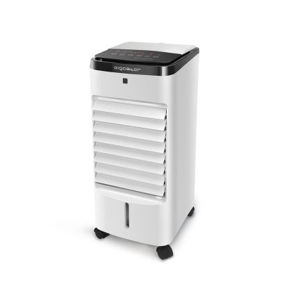 Aigostar - Luftkøler 60W/230V hvid/sort + fjernbetjening