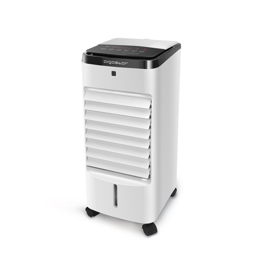 Aigostar - Luftkøler 60W/230V hvid/sort + fjernbetjening