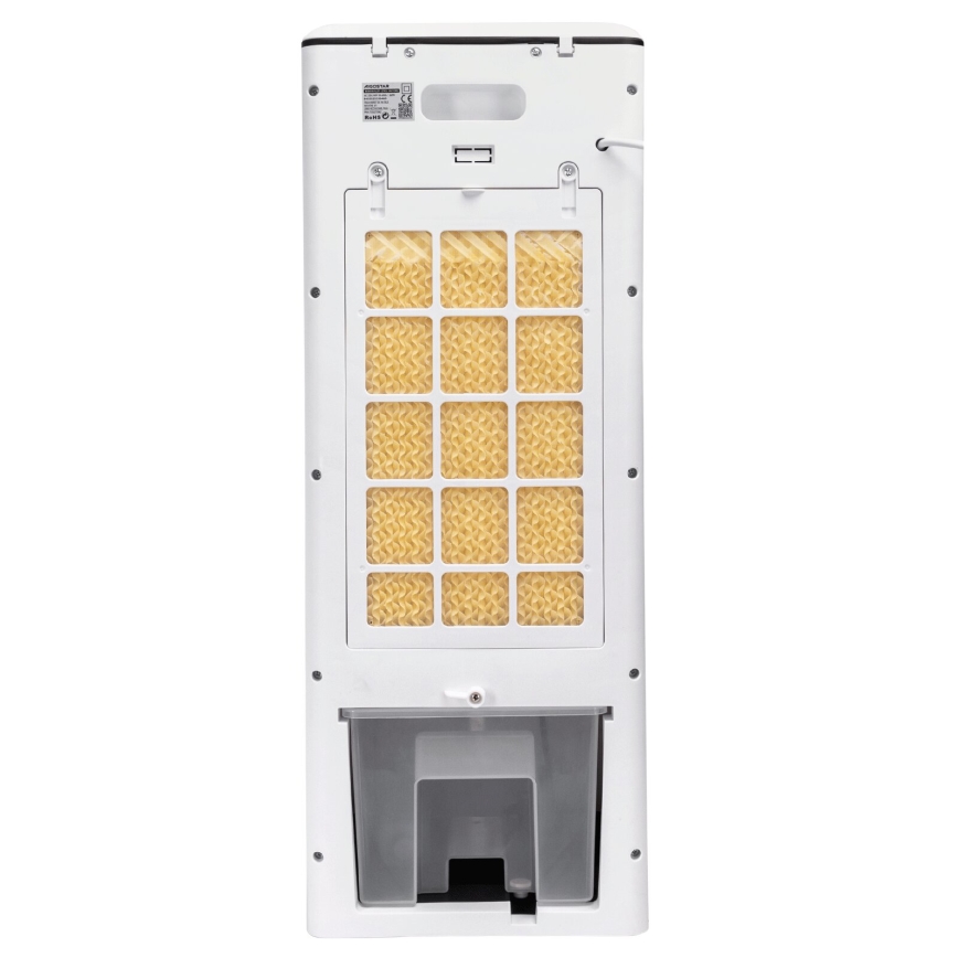 Aigostar - Luftkøler 80W/230V hvid + fjernbetjening