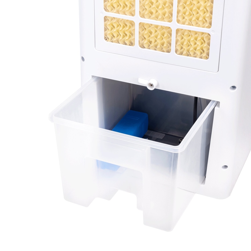 Aigostar - Luftkøler 80W/230V hvid + fjernbetjening