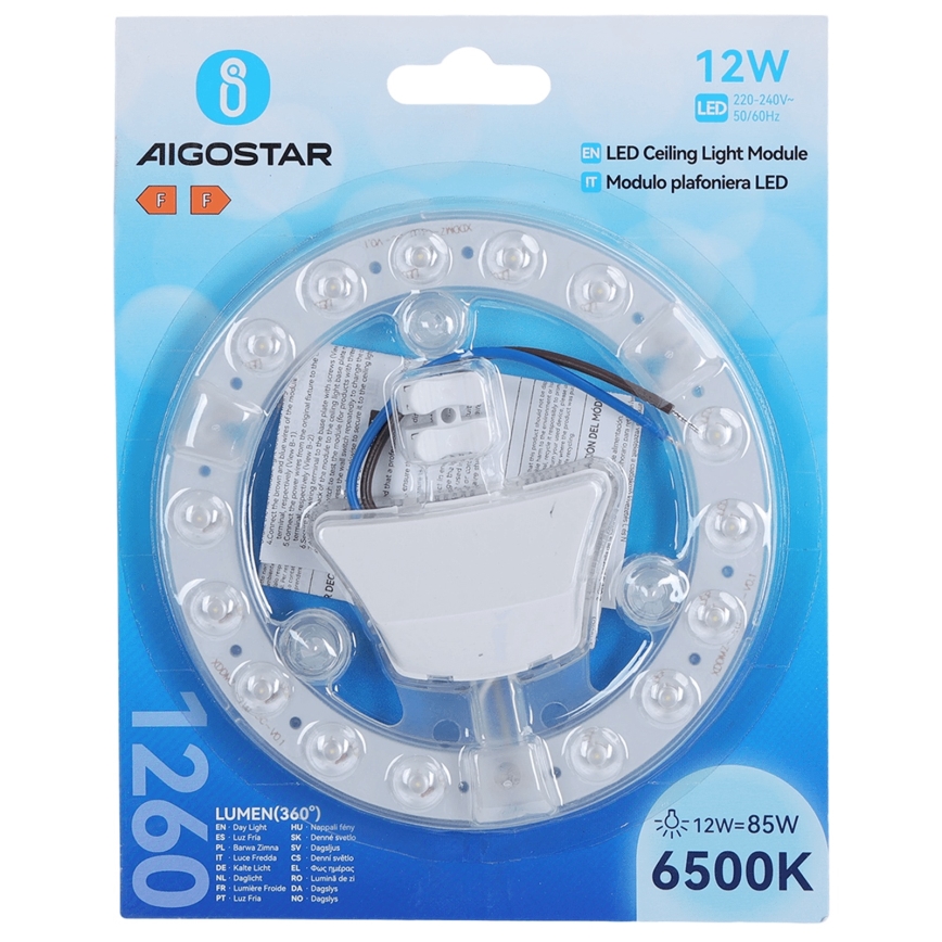 Aigostar - Magnetisk LED-modul 12W/230V 6500K