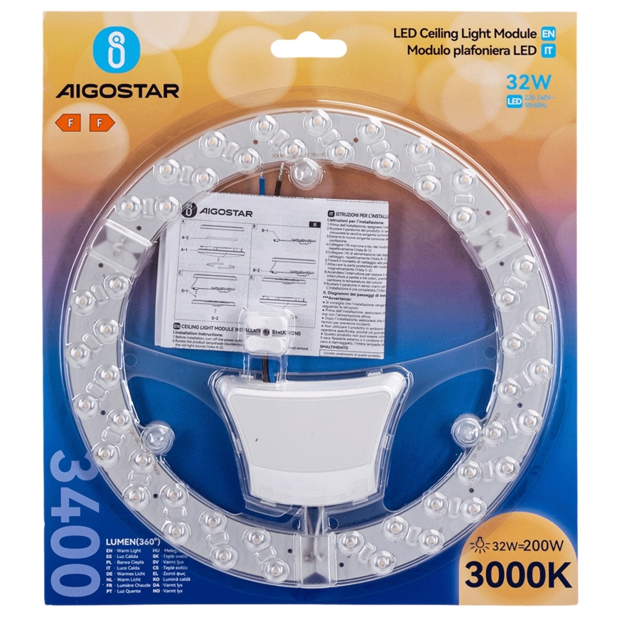 Aigostar - Magnetisk LED-modul 32W/230V 3000K