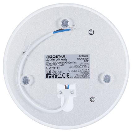 Aigostar - Magnetisk LED-modul LED/18W/230V 3000/4000/6500K