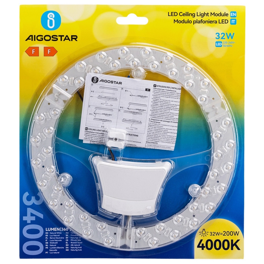 Aigostar - Magnetisk LED-modul LED/32W/230V 4000K