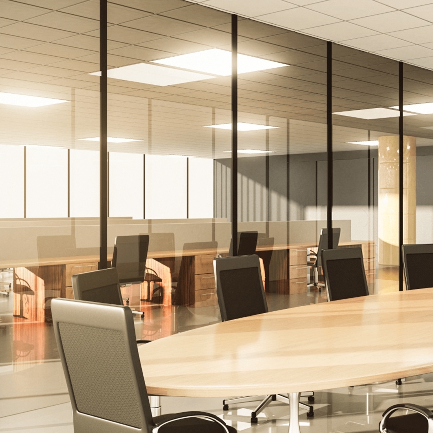 Aigostar - Overflademonteret LED-panel LED/28W/230V High Efficiency UGR19 3000K 59,5x59,5 cm