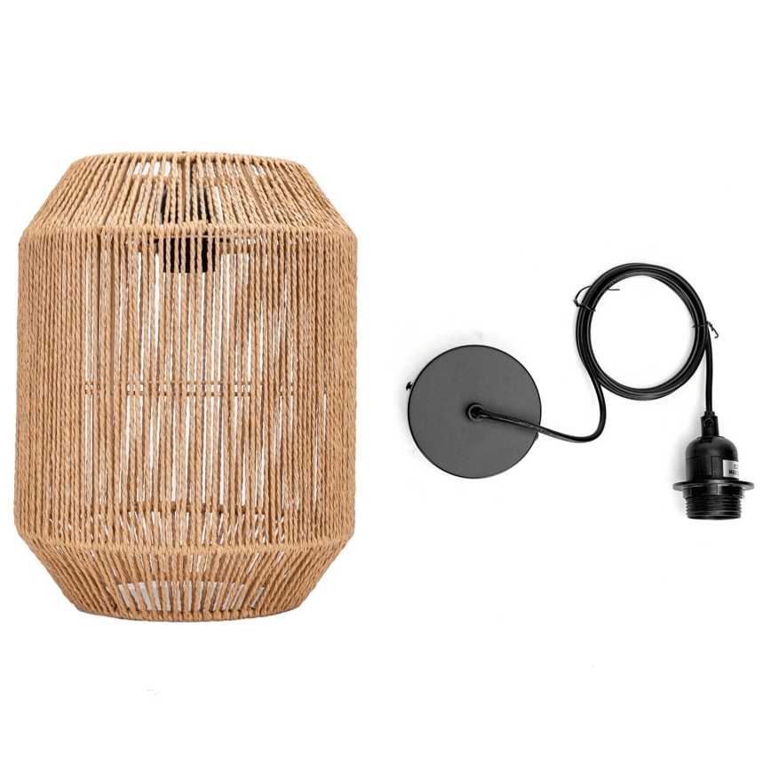 Aigostar - Pendel 1xE27/60W/230V beige