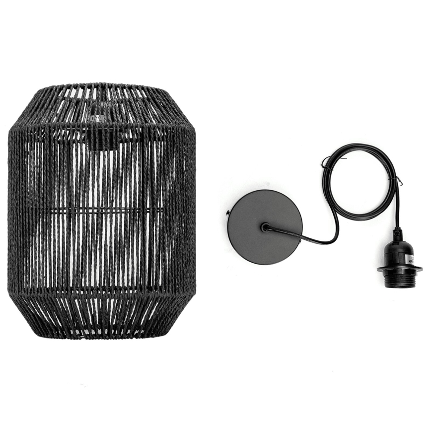 Aigostar - Pendel 1xE27/60W/230V sort