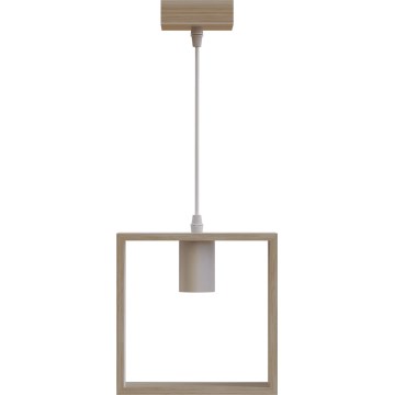 Aigostar - Pendel med 1xE27/60W/230V i beige