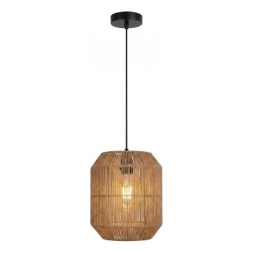 Aigostar - Pendel på kabel 1xE27/60W/230V beige Ø 23 cm