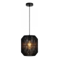 Aigostar - Pendel på ledning 1xE27/60W/230V sort Ø 23 cm