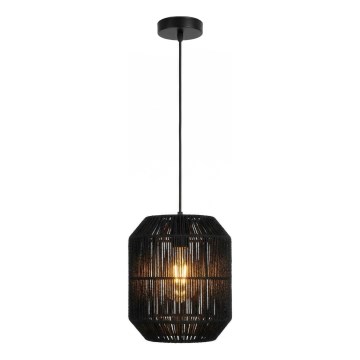 Aigostar - Pendel på ledning 1xE27/60W/230V sort Ø 23 cm