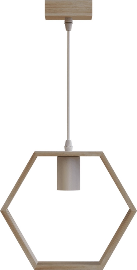 Aigostar - Pendellampe 1xE27/60W/230V beige