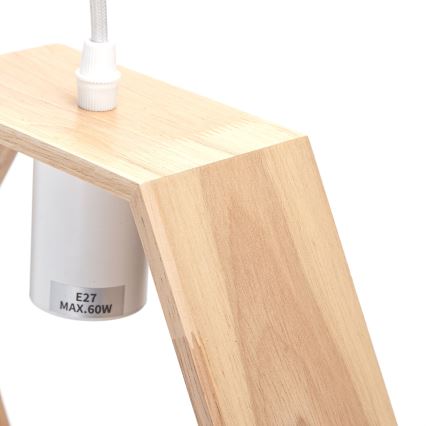 Aigostar - Pendellampe 1xE27/60W/230V beige