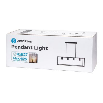 Aigostar - Pendellampe 4xE27/40W/230V