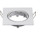 Aigostar - Ramme til indbygningsspot GU10 8,2x8,2 cm hvid