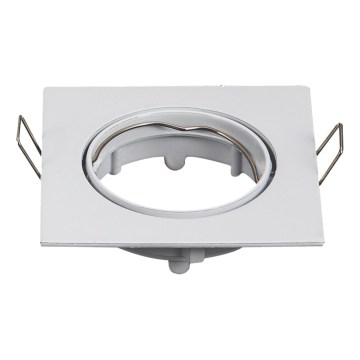 Aigostar - Ramme til indbygningsspot GU10 8,2x8,2 cm hvid