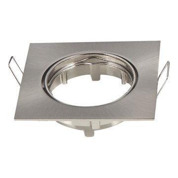 Aigostar - Ramme til indbygningsspot GU10 8,2x8,2 cm mat krom