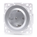 Aigostar - Rammeløs SCHUKO-stikkontakt 250 V/16 A, sølv