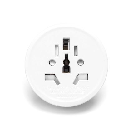 Aigostar - Rejseadapter til EU, hvid
