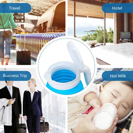 Aigostar - Rejse elkedel 600ml 1000W/230V