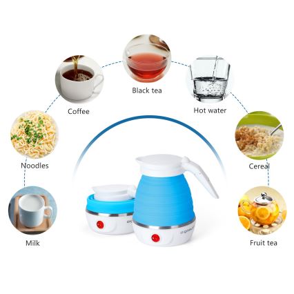 Aigostar - Rejse elkedel 600ml 1000W/230V