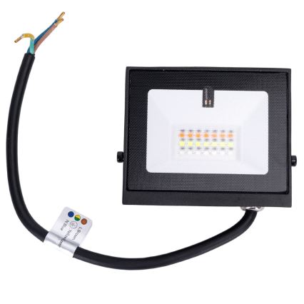 Aigostar - LED RGB Dæmpbar projektør LED/20W/230V IP65 + fjernbetjening