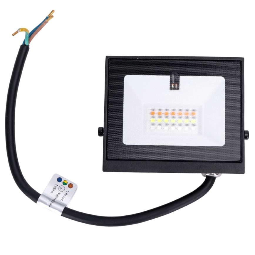 Aigostar - LED RGB Dæmpbar projektør LED/20W/230V IP65 + fjernbetjening