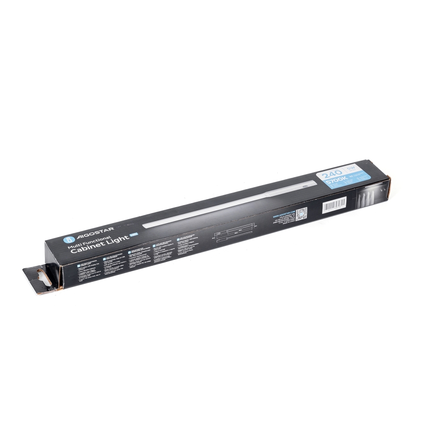 Aigostar - Skabsbelysning med bevægelsessensor LED/5W/5V 1800 mAh 5700K hvid
