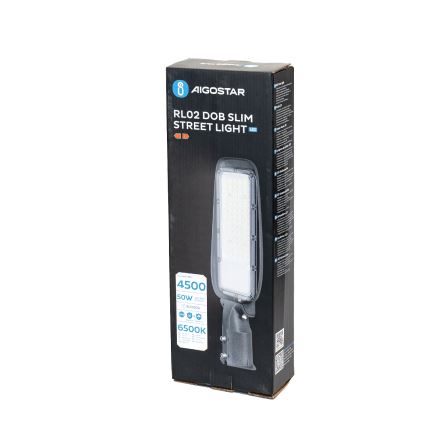 Aigostar - SLIM LED-gadelampe 50 W, 230 V, 6500 K, IP65
