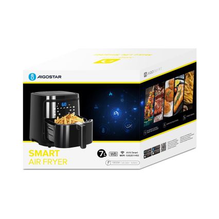 Aigostar - Smart airfryer 7 l 1900W/230V/60 min. Wi-Fi